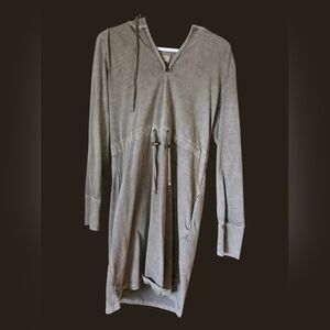 The Territory Ahead Mini Shirt Dress Size 8 Green Grunge Cottage